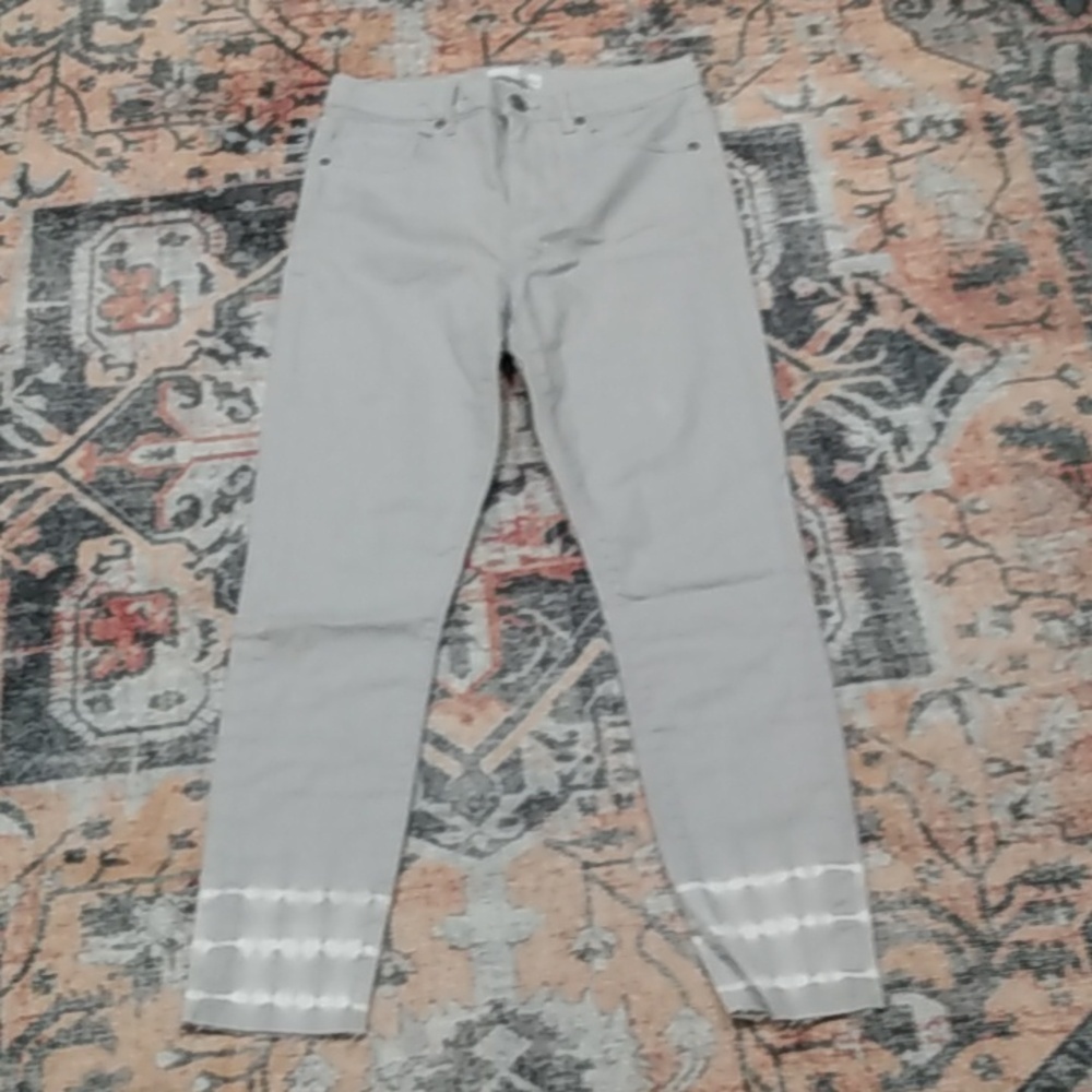 NEW, LOFT High Waist Skinny Tie Dye Dip Jeans - Picture 5 of 16